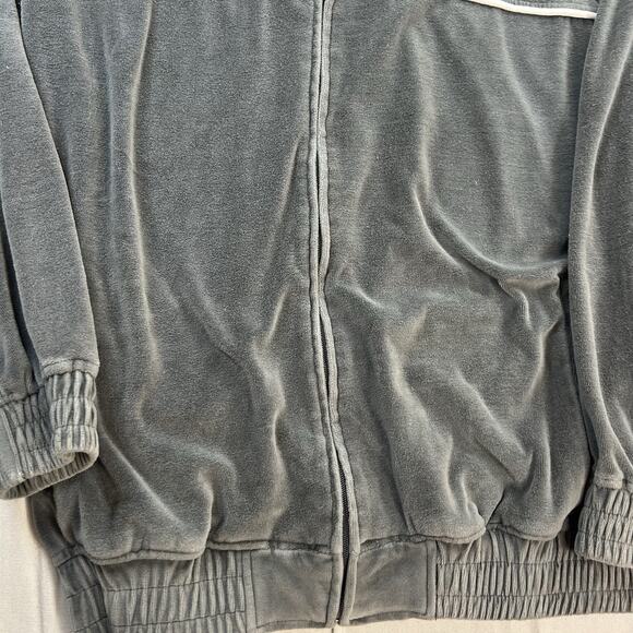 SOUTH POLE Jacket Men’s Large Gray Velour Track Full Zip Retro Y2K Streetwear - Picture 2 of 7
